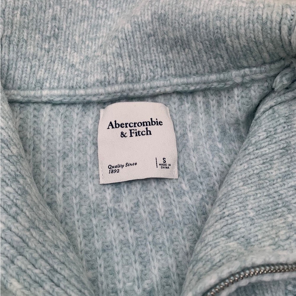 Abercrombie & Fitch Light Blue Cowl Neck Sweater